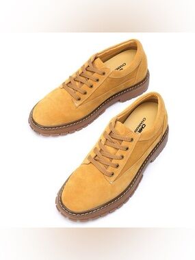 CMR CHAMARIPA casual elevator shoes in brown suede, men's size 10